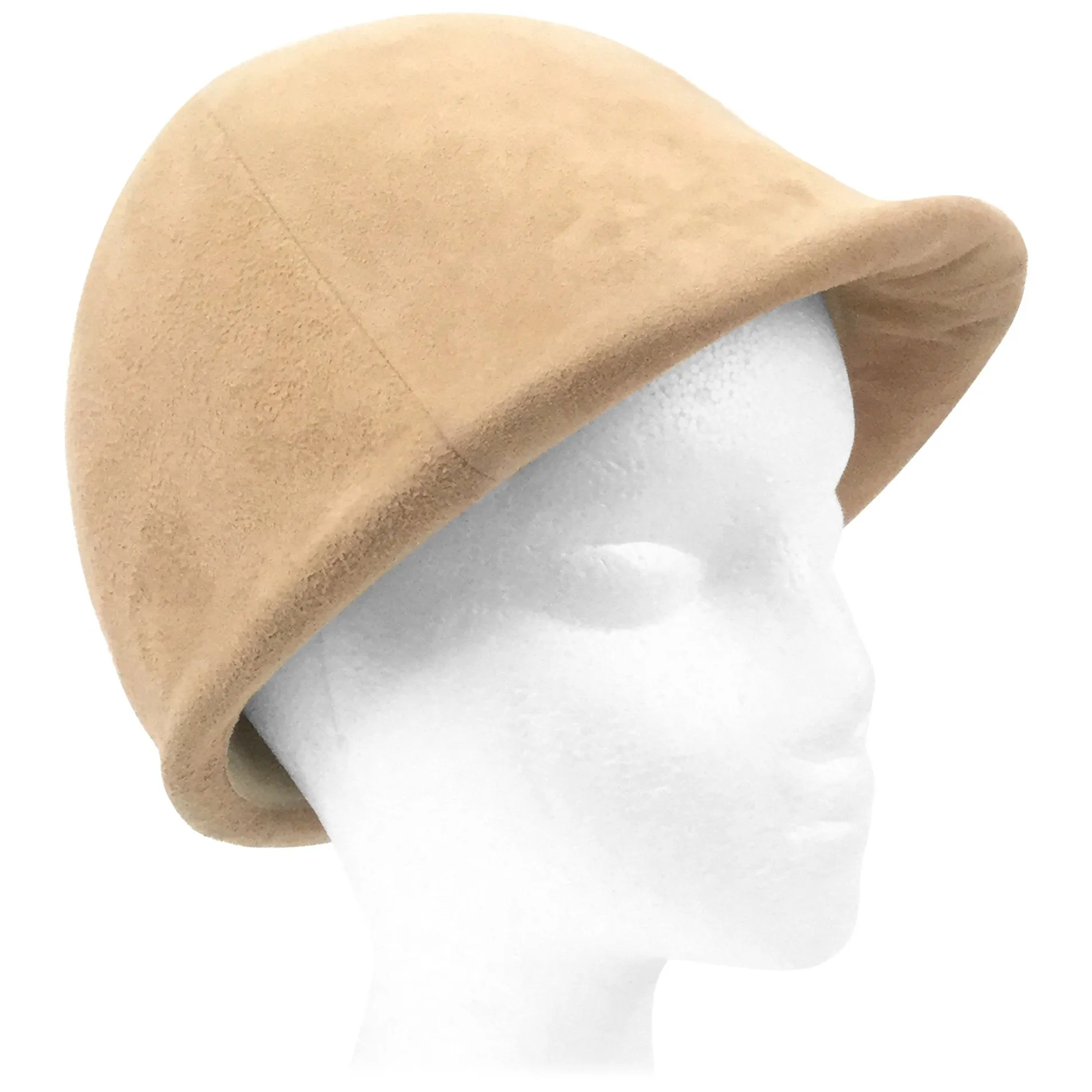 1960s Camel Colored Suede Equestrian Hat