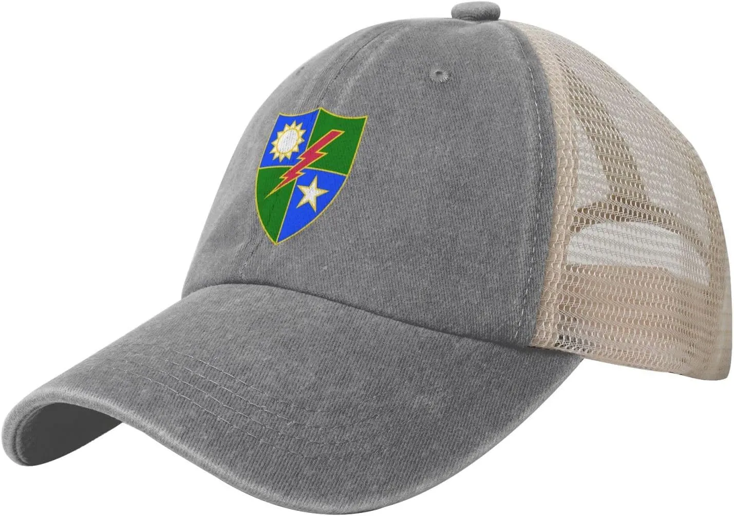 75th Ranger Regiment Distinctive Unit Insignia Baseball Cap Women Men Mesh-Back Hat Retro Trucker Hats Sun Hat