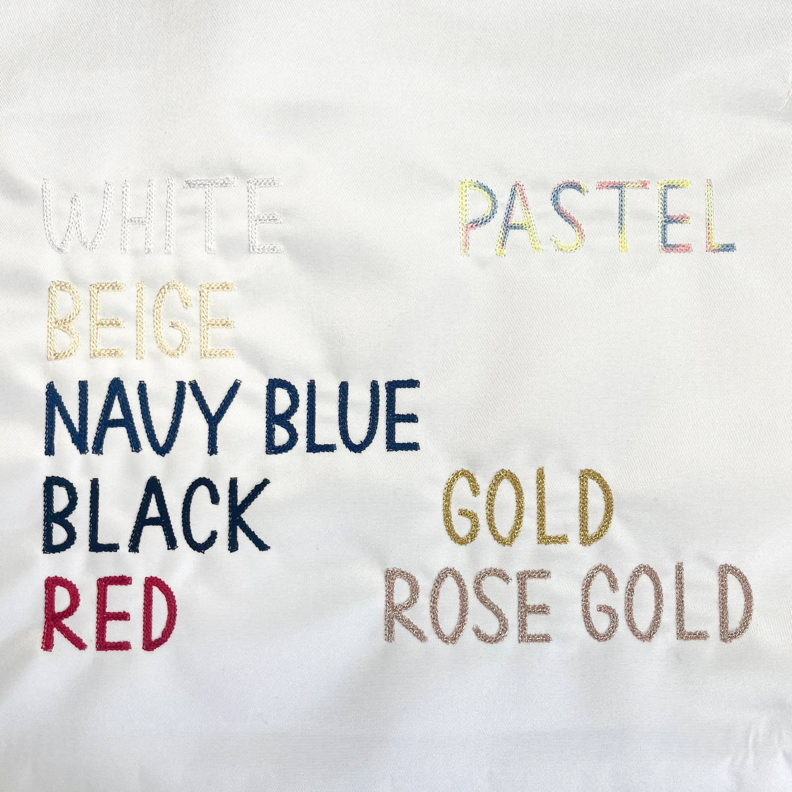Add Name to Denim Jacket Embroidery