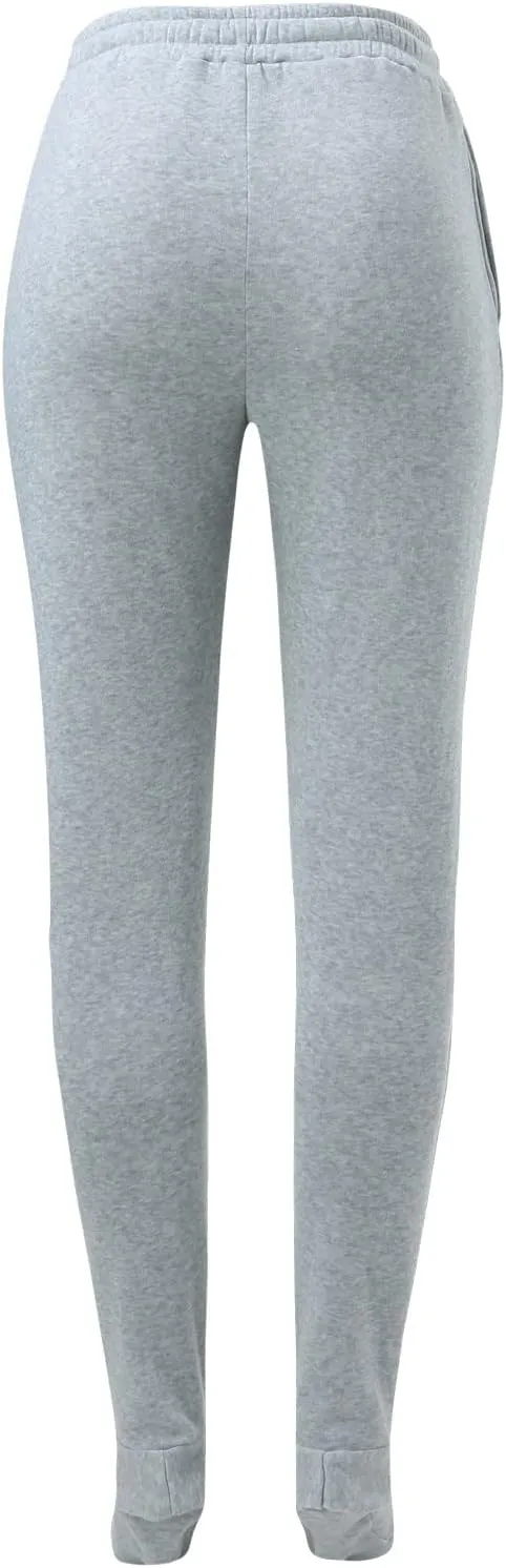 Adult Footed Sweatpants with Sherpa Fleece Lined Feet Soft and Warm Footing S-XXL