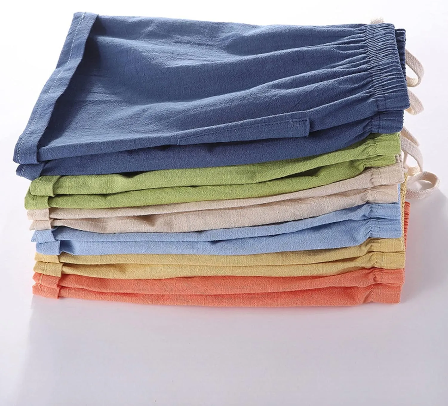 AMEBELLE Baby Toddlers Boys Girls 3 Pack Light Bermuda Cotton Linen Shorts Pants