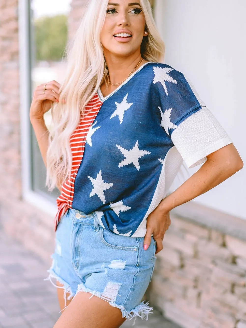 American Flag Casual Tee