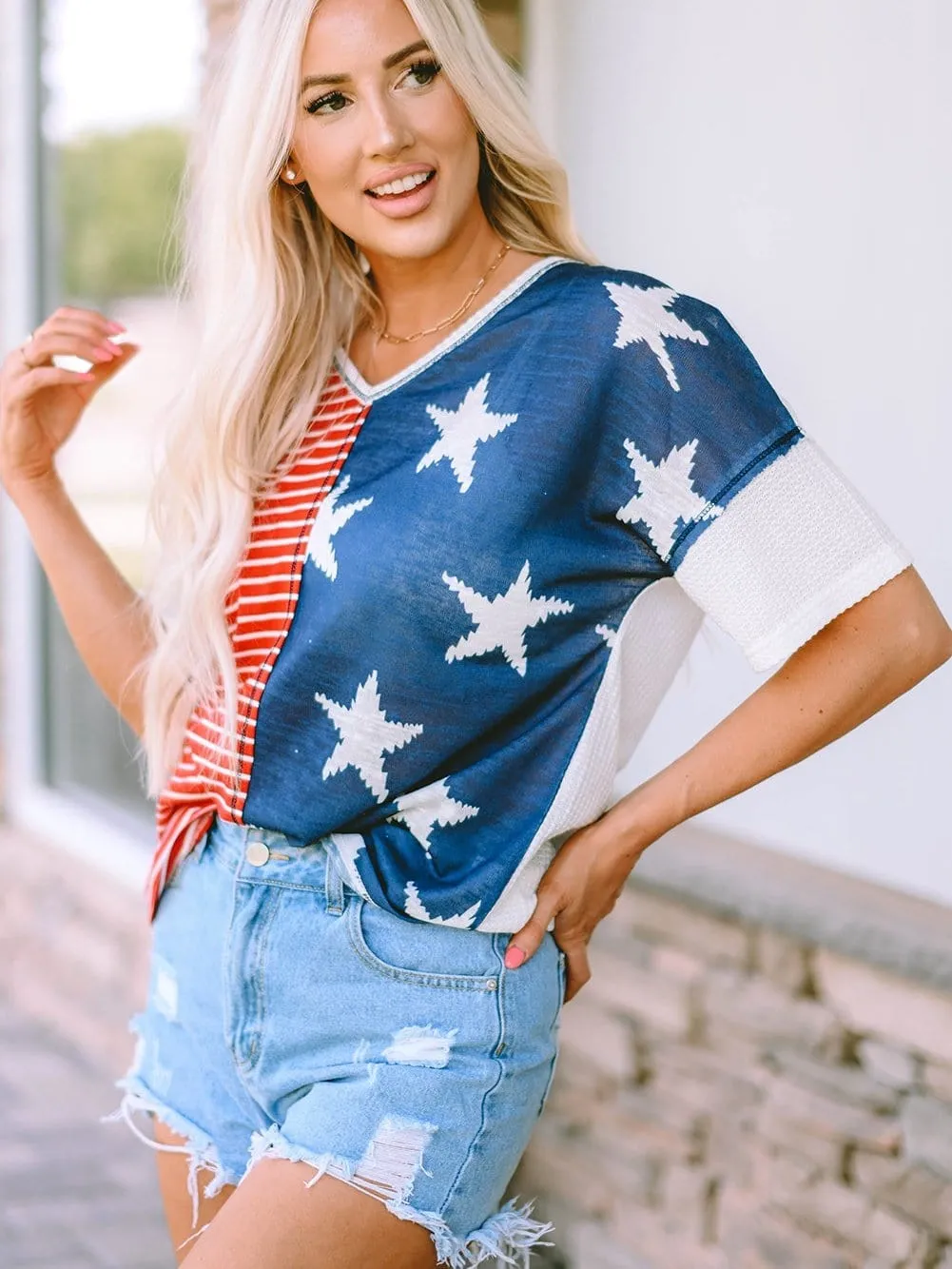 American Flag Casual Tee
