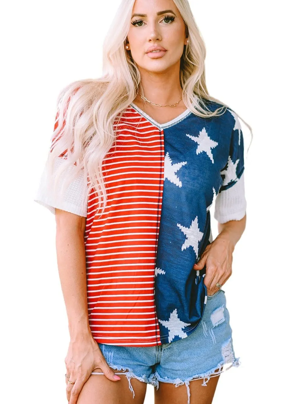 American Flag Casual Tee