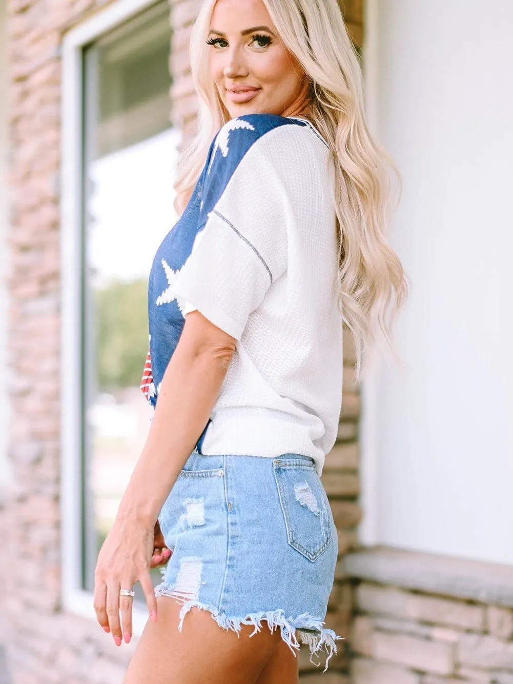 American Flag Casual Tee