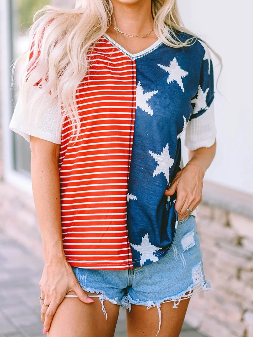 American Flag Casual Tee