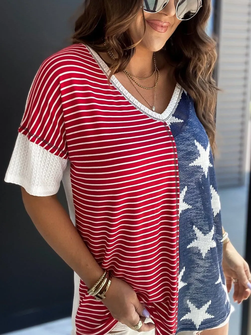 American Flag Casual Tee