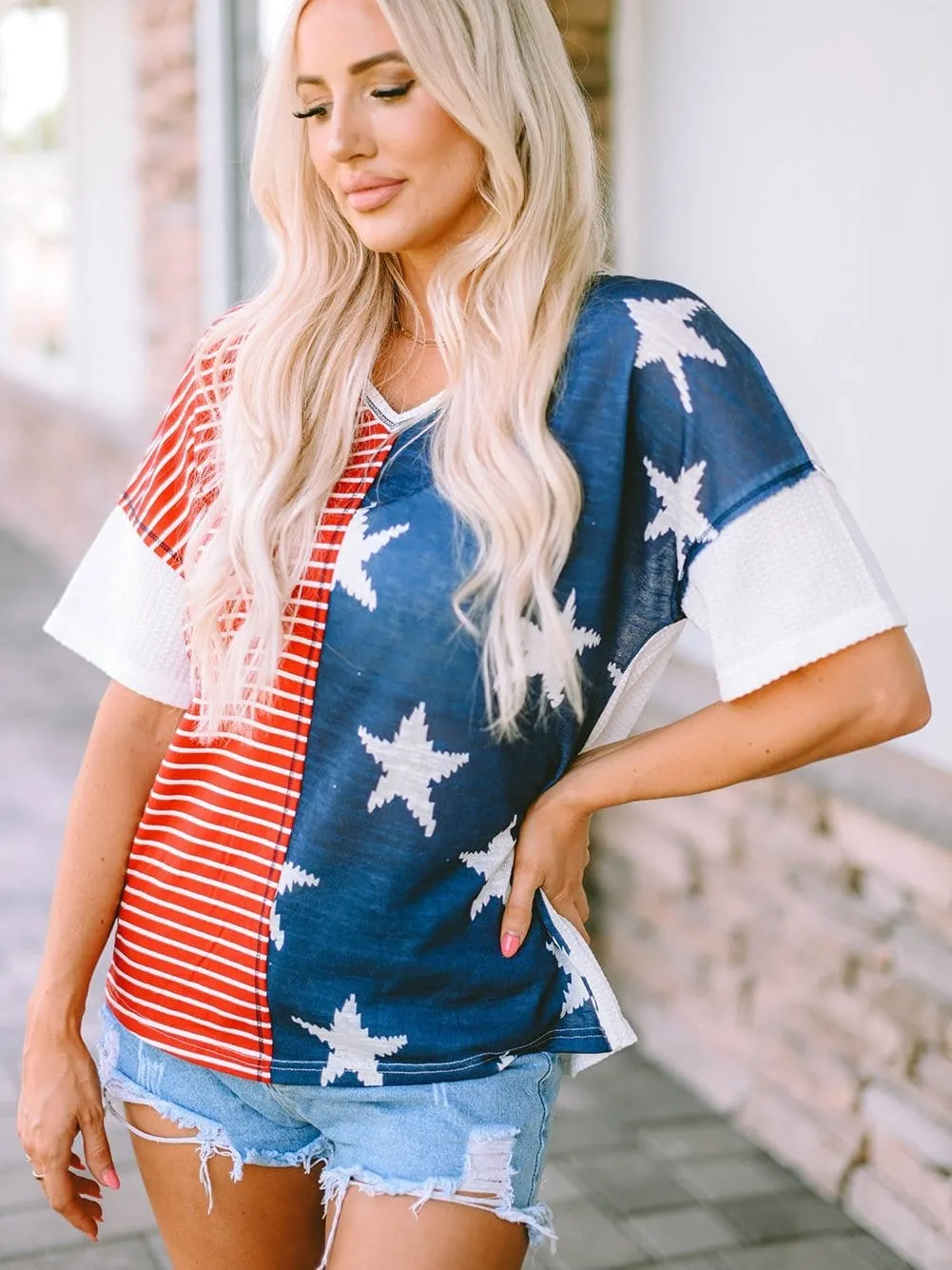 American Flag Casual Tee