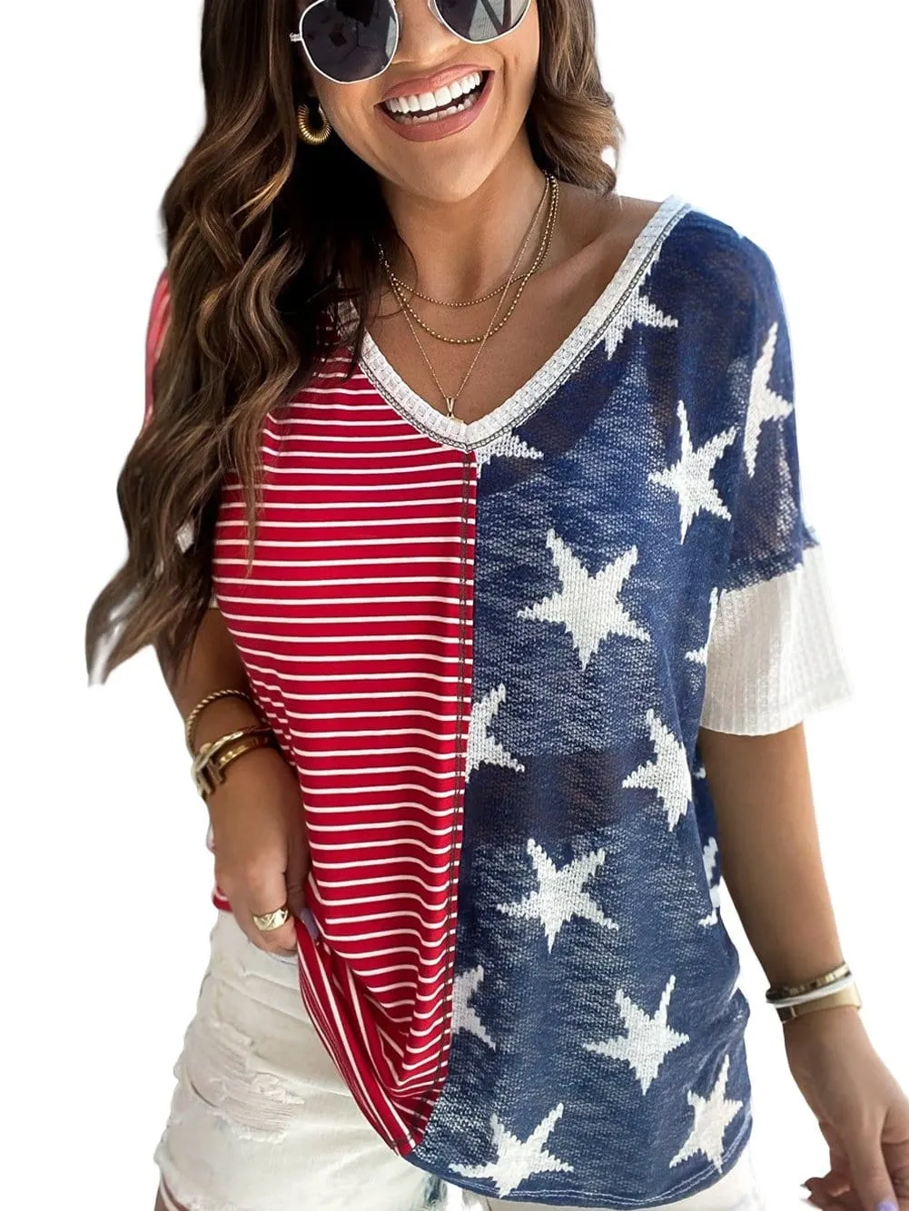American Flag Casual Tee