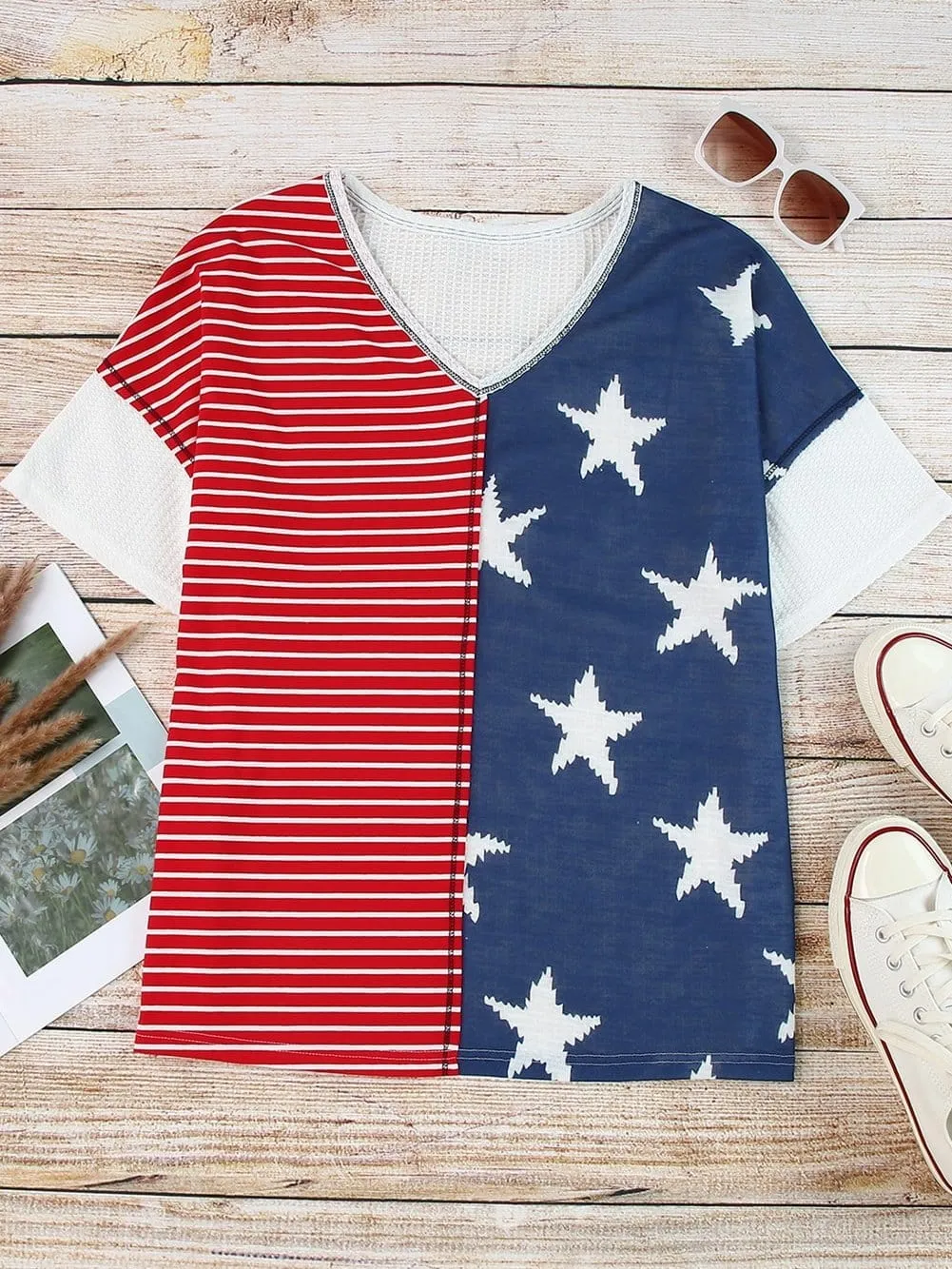 American Flag Casual Tee
