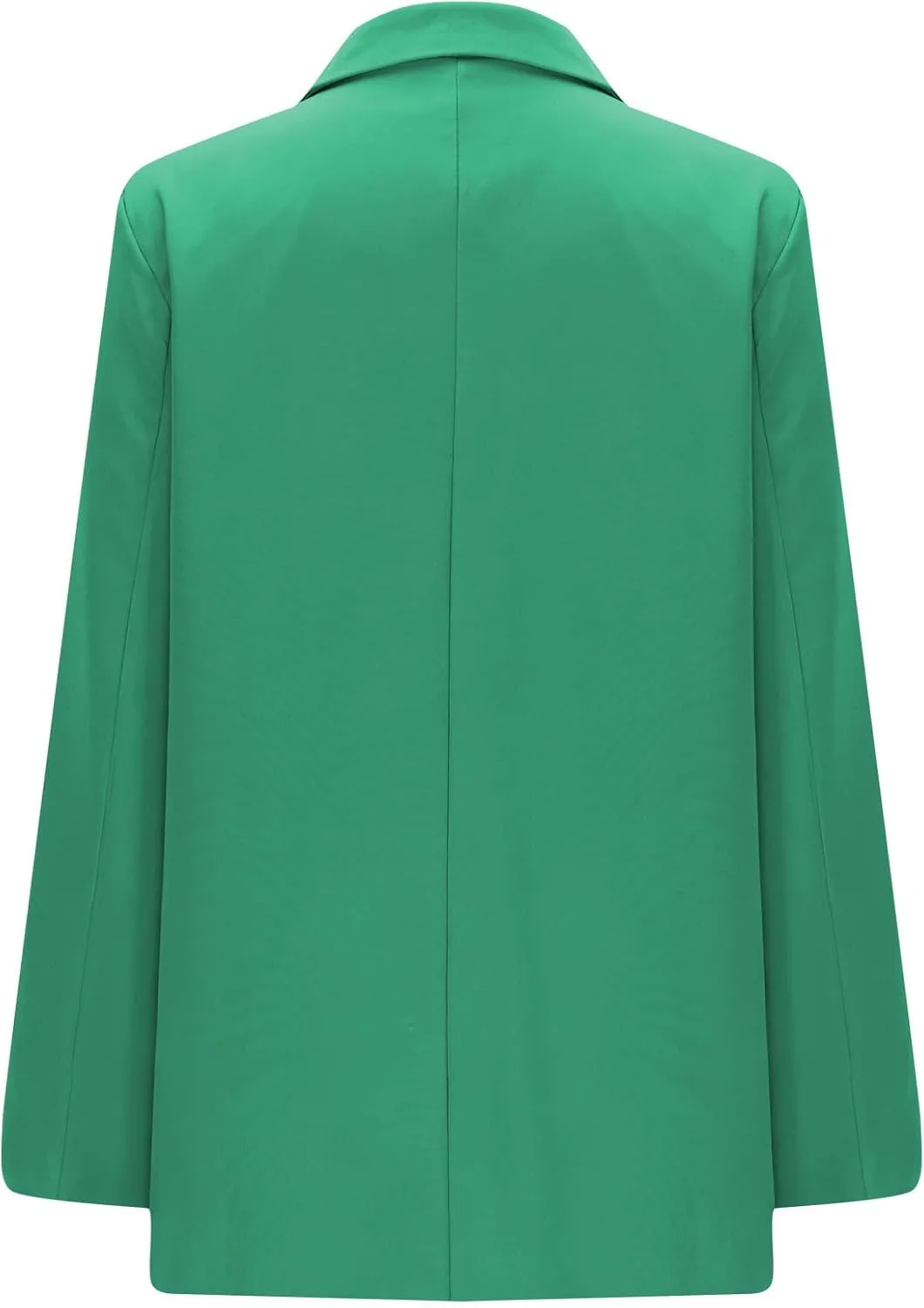 Blazers for Women Business Casual Double Breasted Oversized Suit Jackets Long Sleeve Notched Lapel Solid Color Blazer