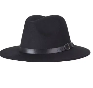 British Style Felt Jazz Fedora Hat 59-61CM Size. Britisk Stil Filthat Jazz Fedora Hat 59-61CM Størrelse