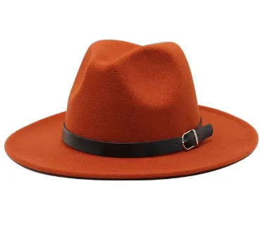 British Style Felt Jazz Fedora Hat 59-61CM Size. Britisk Stil Filthat Jazz Fedora Hat 59-61CM Størrelse