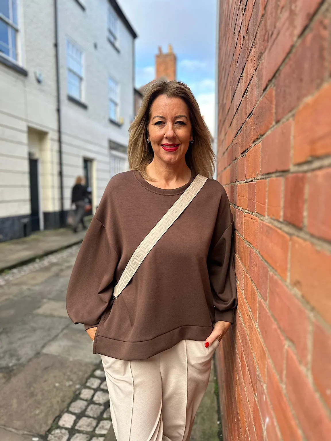 Chocolate Soft Comfort Sweatshirt Esme