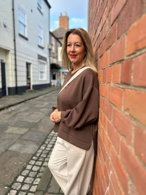 Chocolate Soft Comfort Sweatshirt Esme
