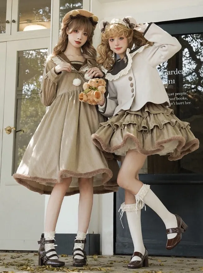 Coco Coat Dress Volume Girly Ruffle   Skirt Diary