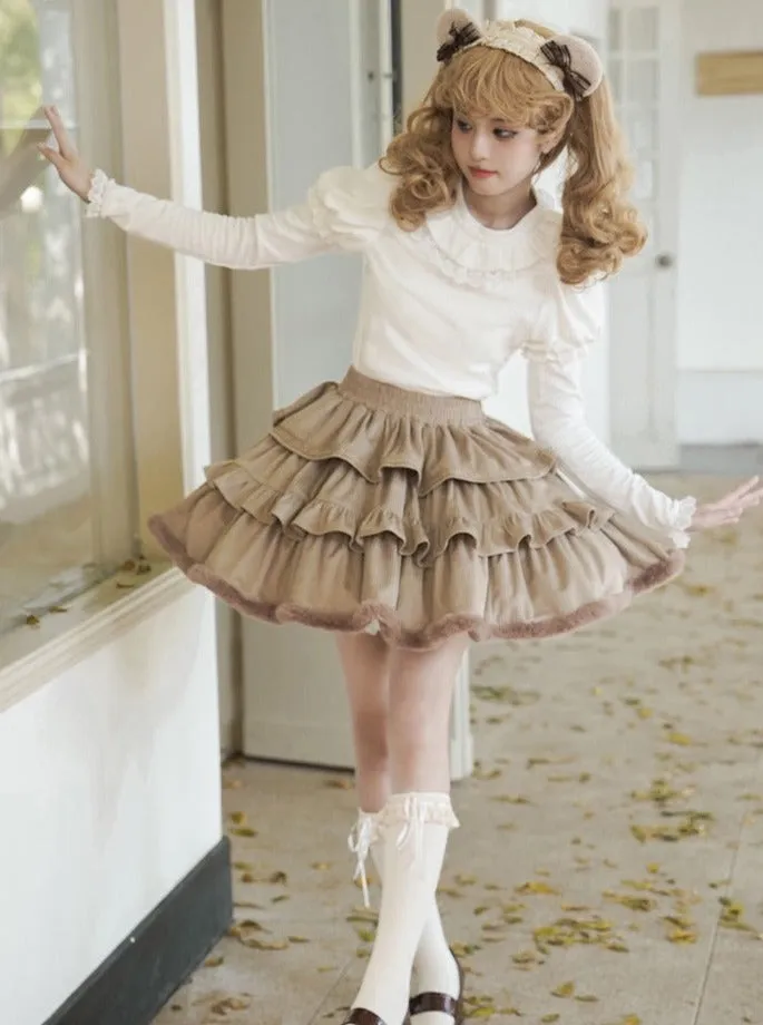 Coco Coat Dress Volume Girly Ruffle   Skirt Diary