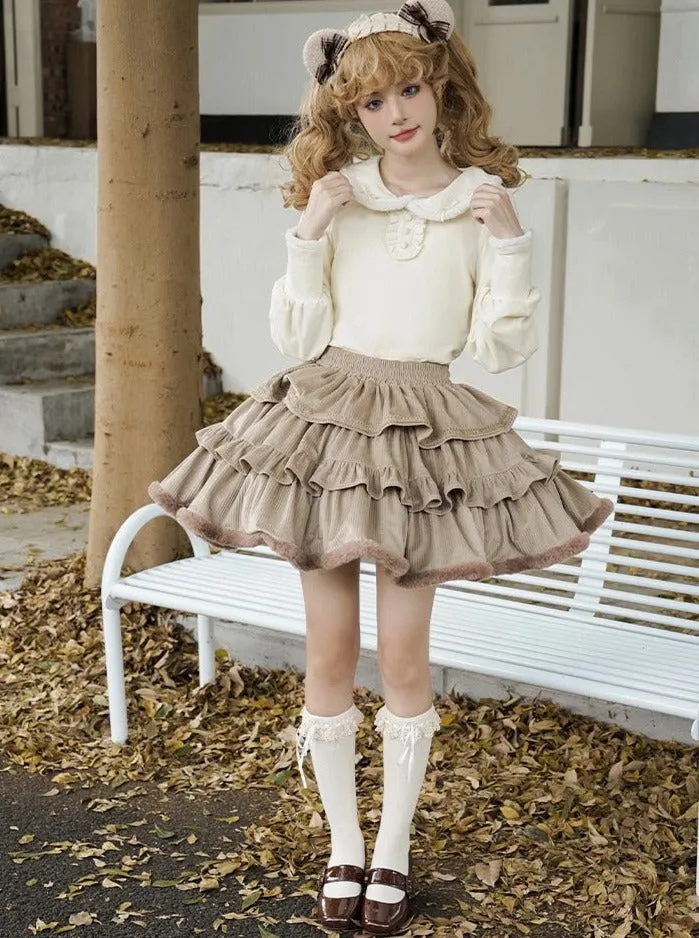 Coco Coat Dress Volume Girly Ruffle   Skirt Diary