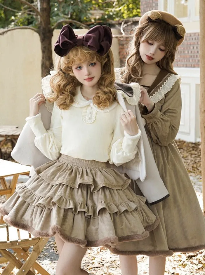 Coco Coat Dress Volume Girly Ruffle   Skirt Diary