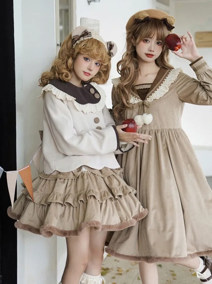 Coco Coat Dress Volume Girly Ruffle   Skirt Diary