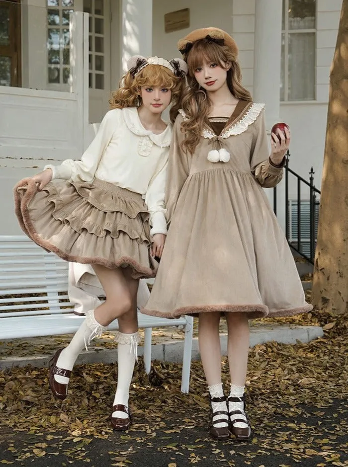 Coco Coat Dress Volume Girly Ruffle   Skirt Diary