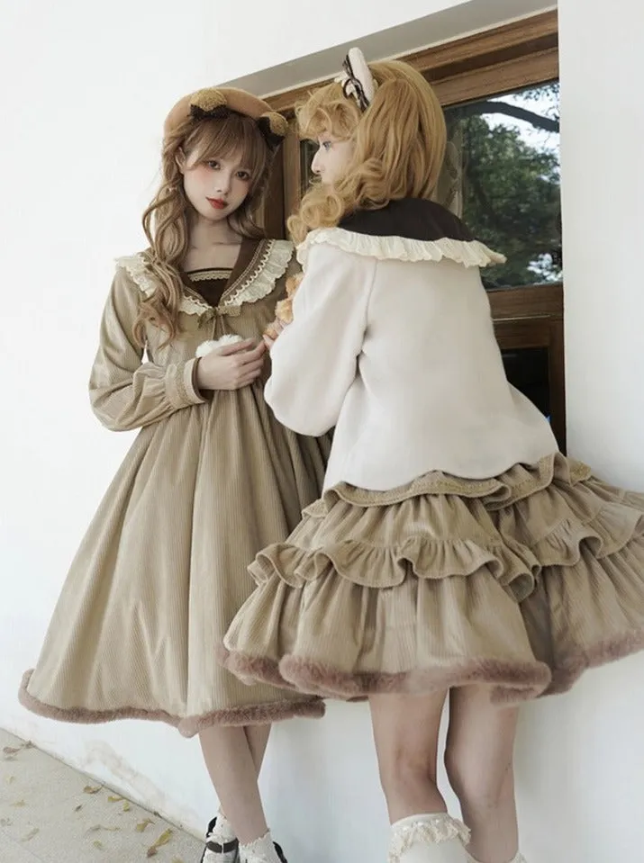 Coco Coat Dress Volume Girly Ruffle   Skirt Diary