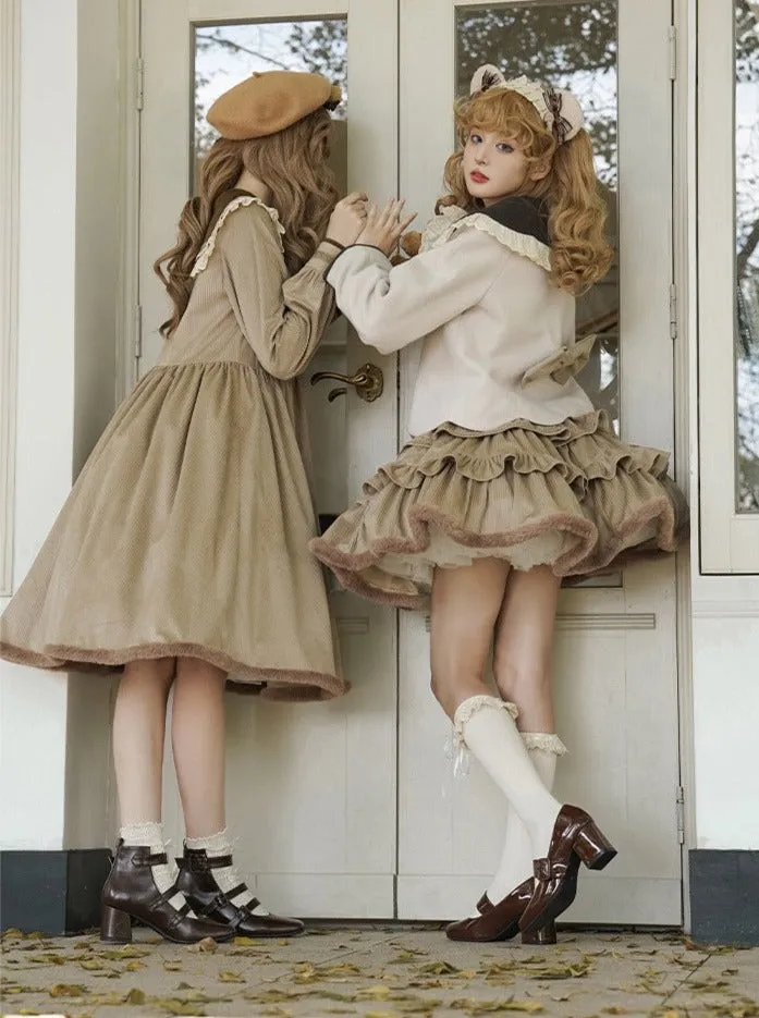 Coco Coat Dress Volume Girly Ruffle   Skirt Diary