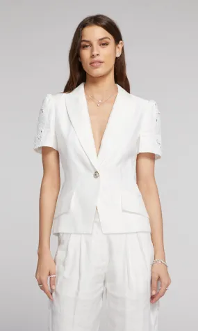 Daria Lace Combo Blazer