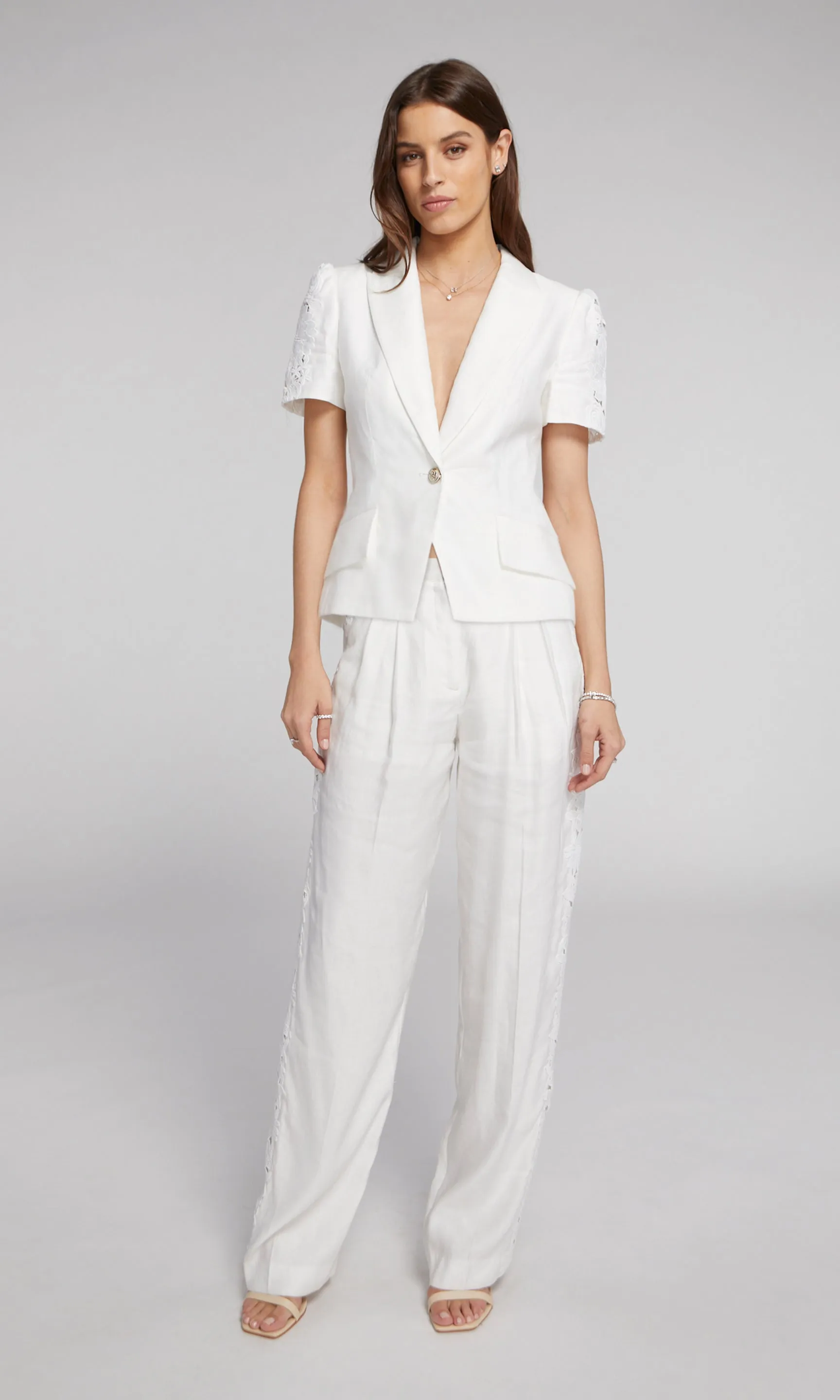 Daria Lace Combo Blazer
