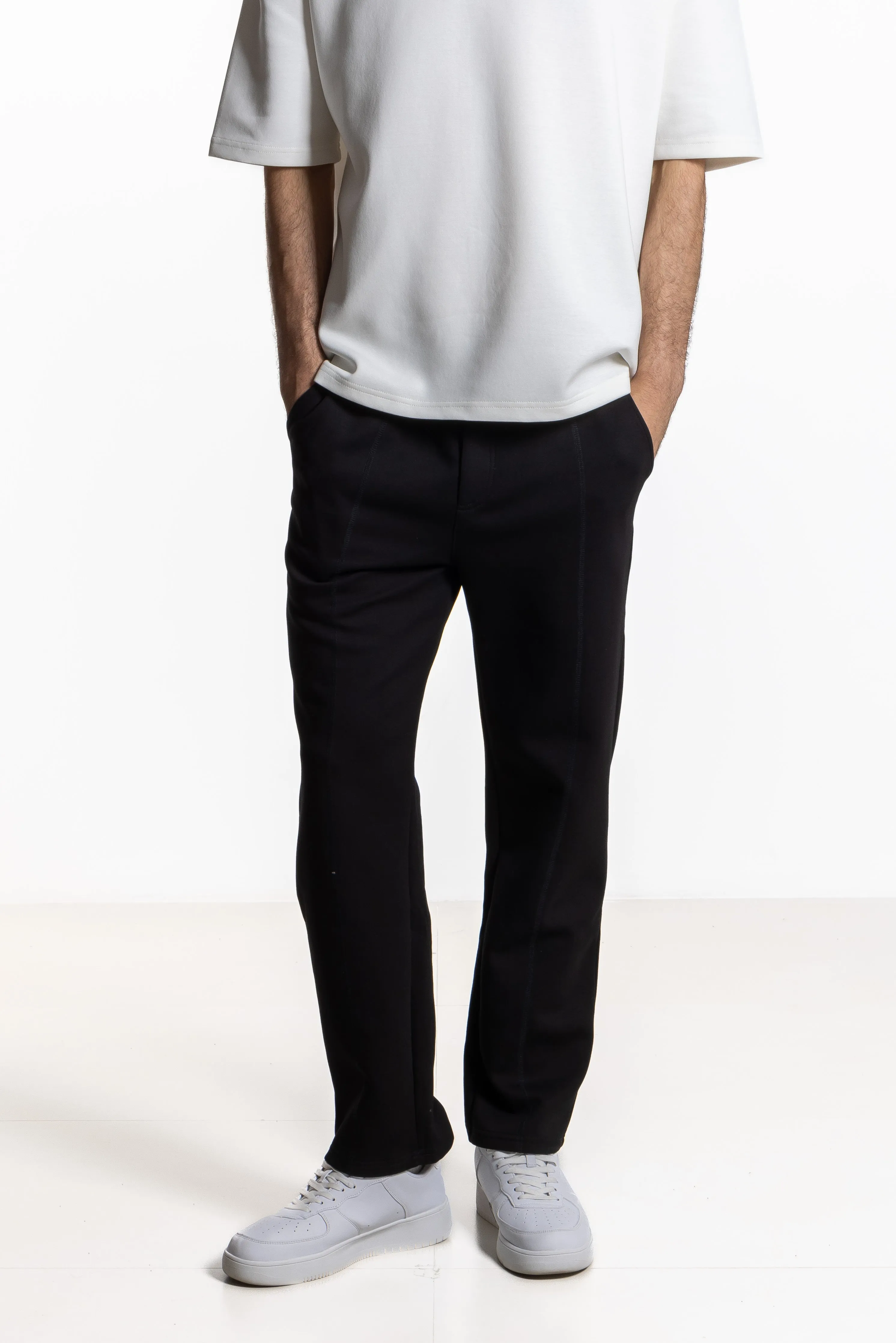 DETAILED SOFT MIDWEIGHT TROUSERS