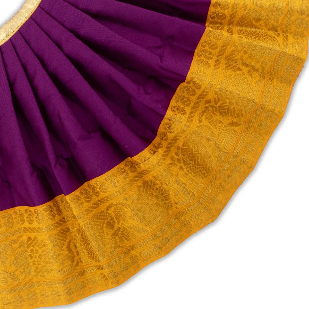 Devi Dress - 7 Inches | Karishma Apoorva Mata Dress/ Jari Border Amman Pavadai for Deity Decor