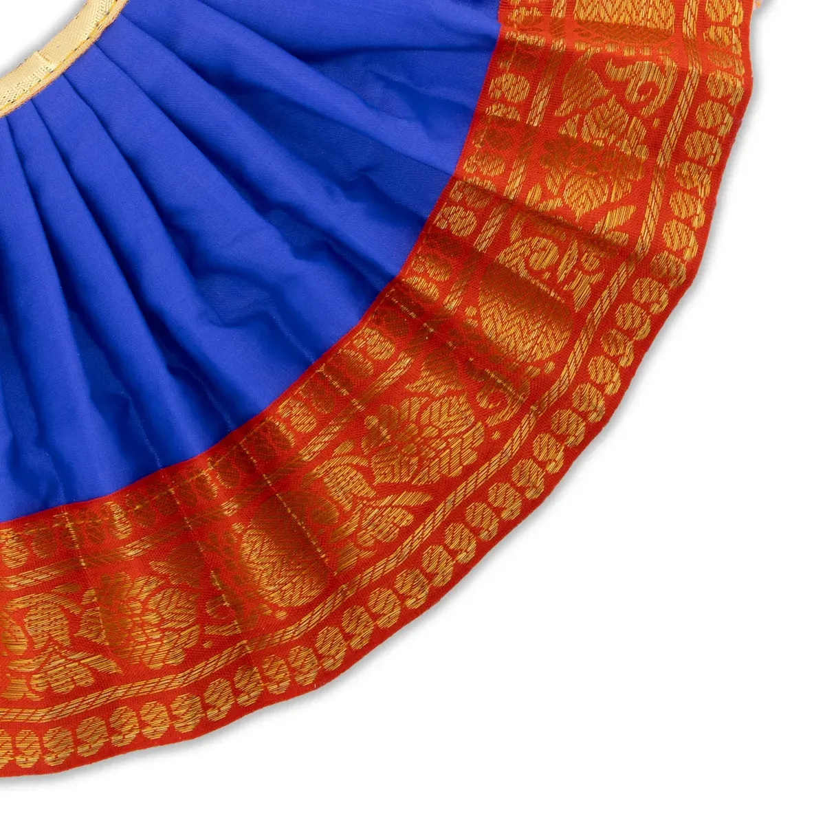 Devi Dress - 7 Inches | Karishma Apoorva Mata Dress/ Jari Border Amman Pavadai for Deity Decor