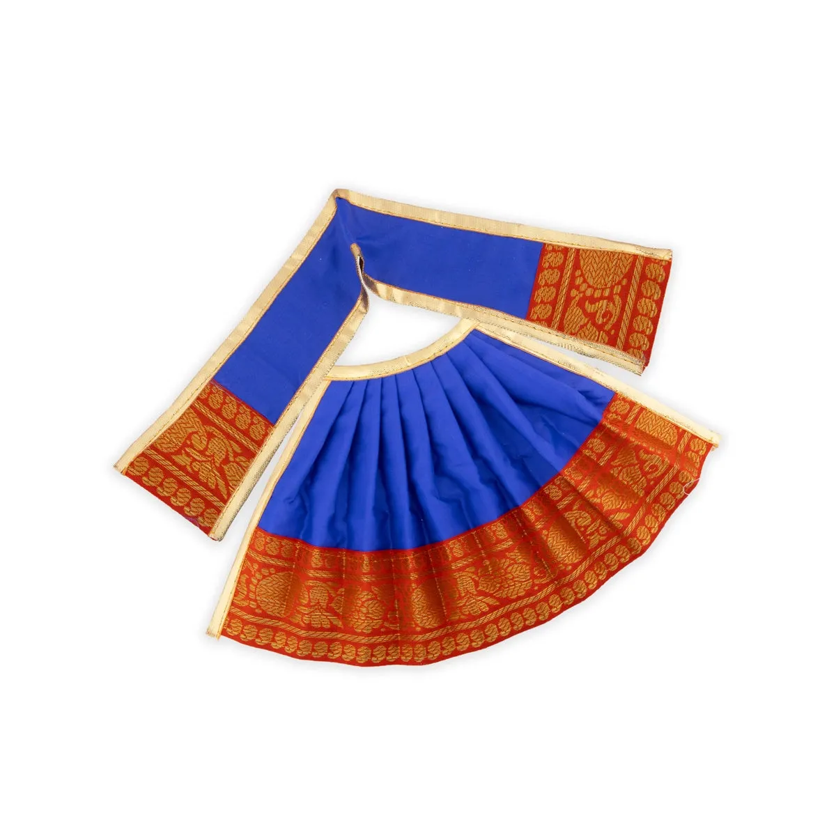 Devi Dress - 7 Inches | Karishma Apoorva Mata Dress/ Jari Border Amman Pavadai for Deity Decor