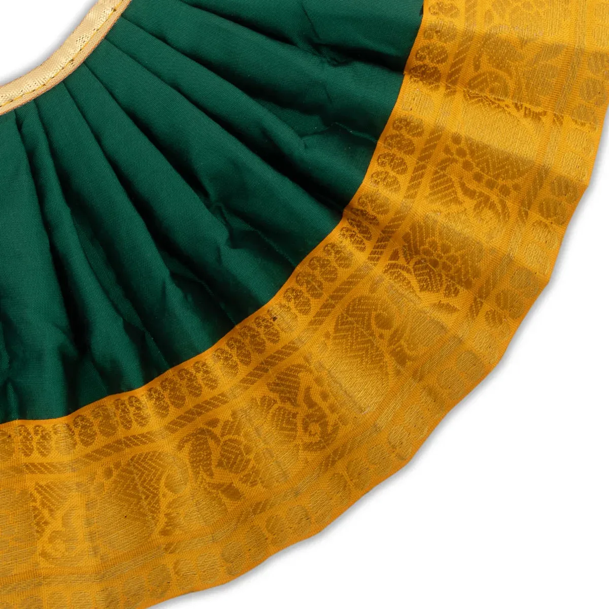 Devi Dress - 7 Inches | Karishma Apoorva Mata Dress/ Jari Border Amman Pavadai for Deity Decor