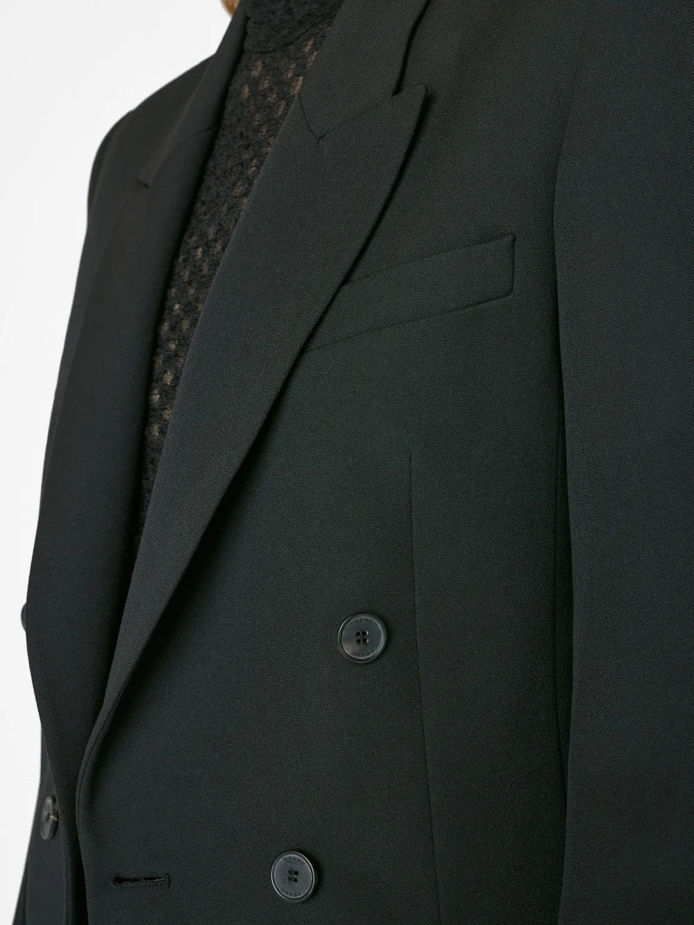 Double Breasted Slim Blazer -- Noir
