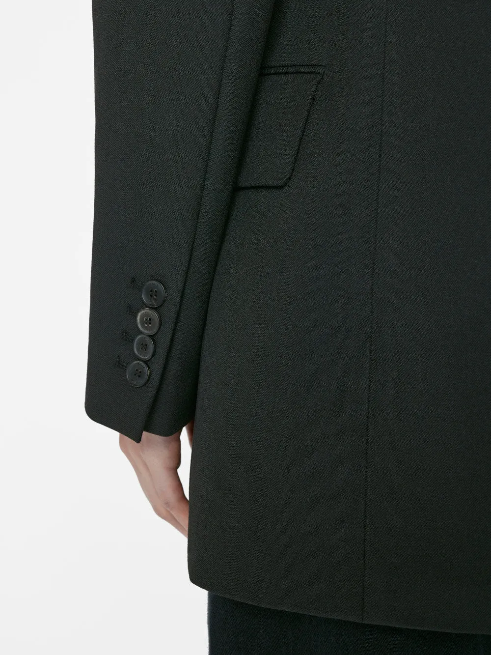Double Breasted Slim Blazer -- Noir