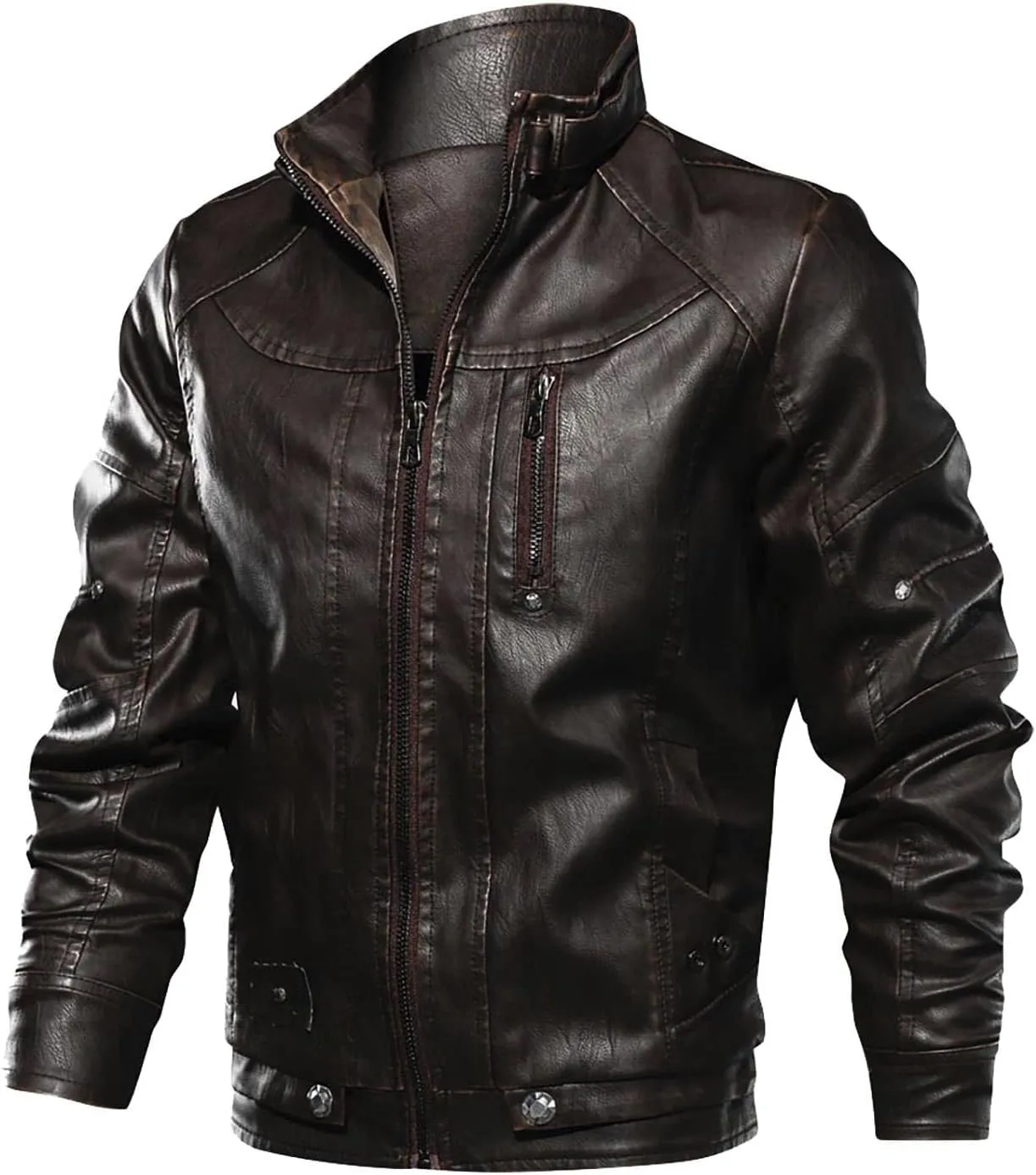 DuDubaby Snowboard Jacket Men Full Zip Jacket Men Casual Winter Warm Top Blouse Thickening Coat Outwear Top Blouse Jacket