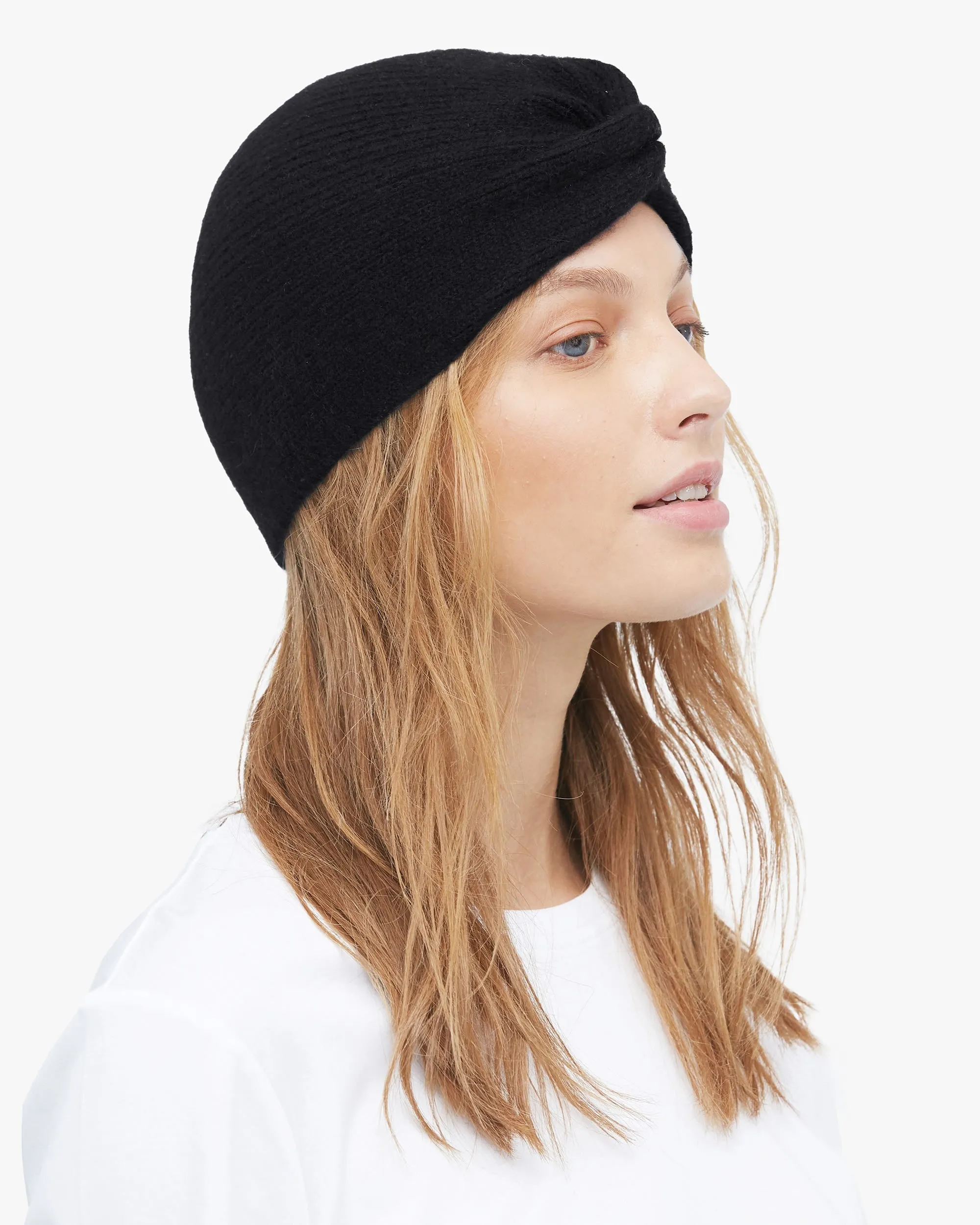 Elegant Exotic Knotted Cashmere Hat