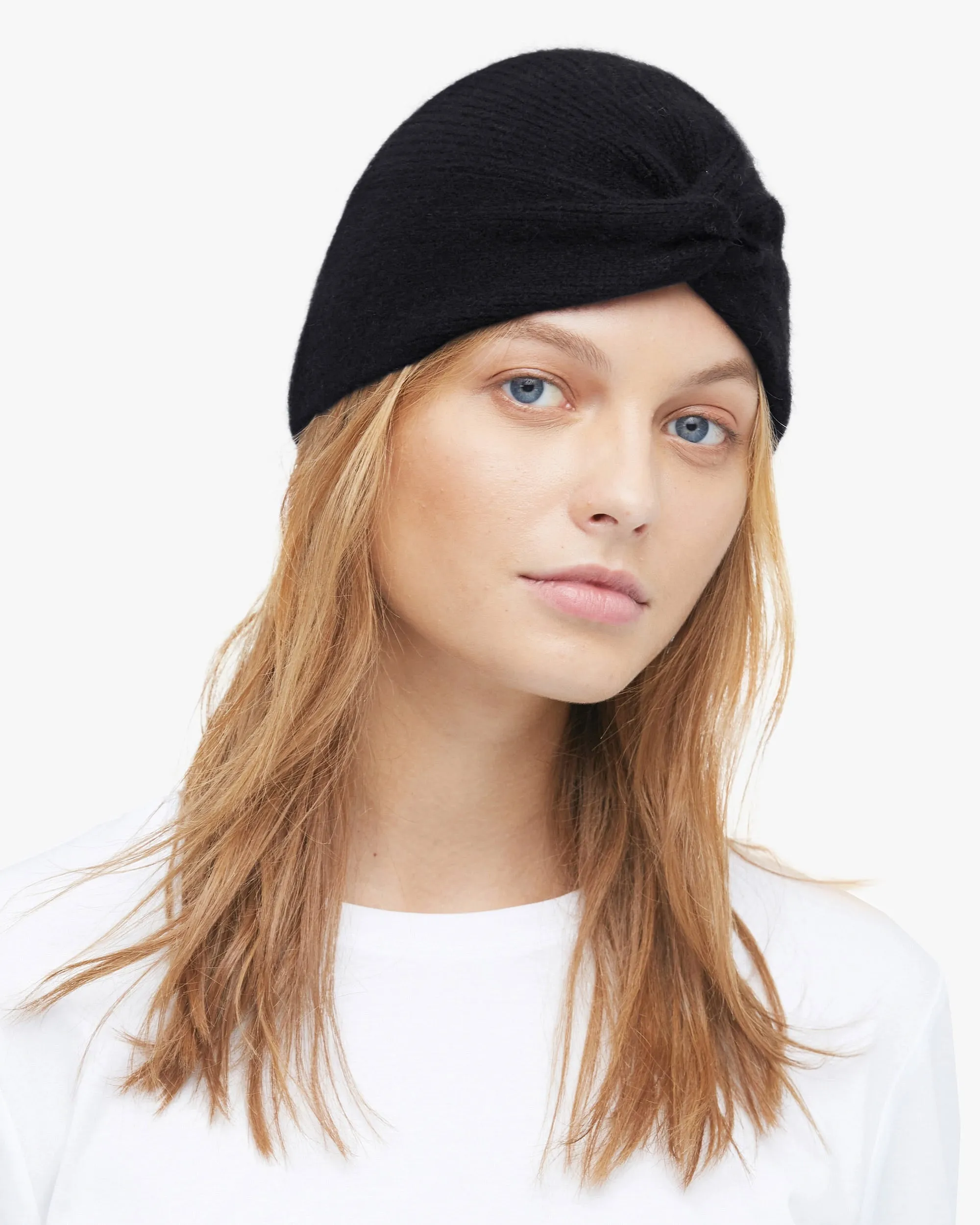 Elegant Exotic Knotted Cashmere Hat