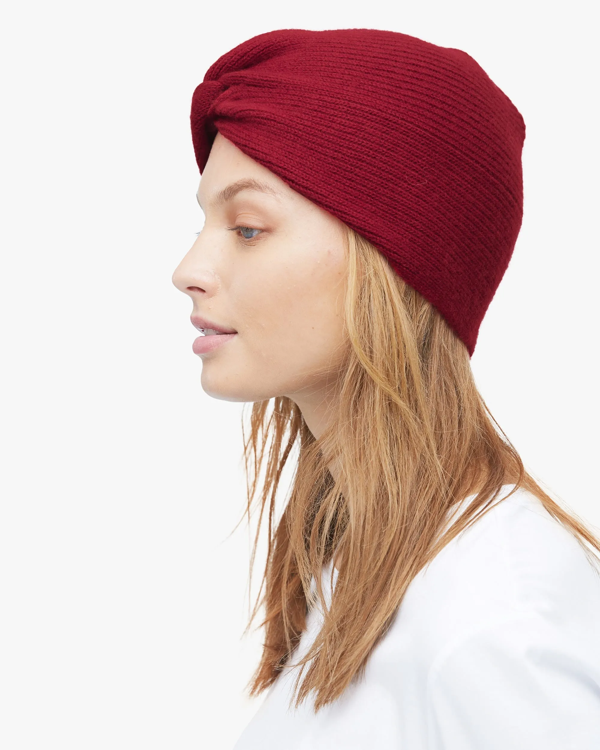 Elegant Exotic Knotted Cashmere Hat