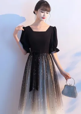 GRADIENT GLITTER LONG DRESS
