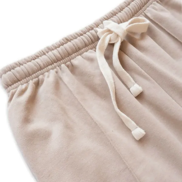 Ivory Soft Fleece Joggers - Casual Warm Trousers