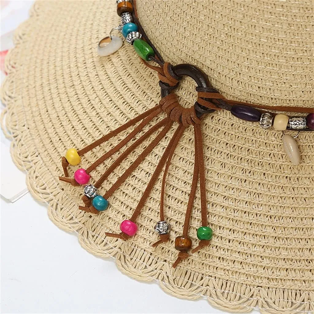 JSEIAJB Fisherman Hat Sunscreen Hat Sun Hat Korean Version Adjustable Travel Wide Brim Beach Hat(Black)