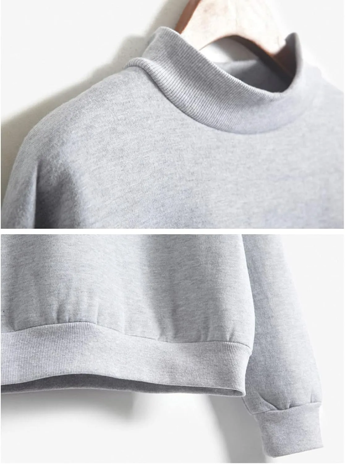LCMTWX Women Sweatshirt Casual Easy Solid Color Long-Sleeves Round Neck Top Blouse Womens Hoodie Sweatshirt Long Sleeve
