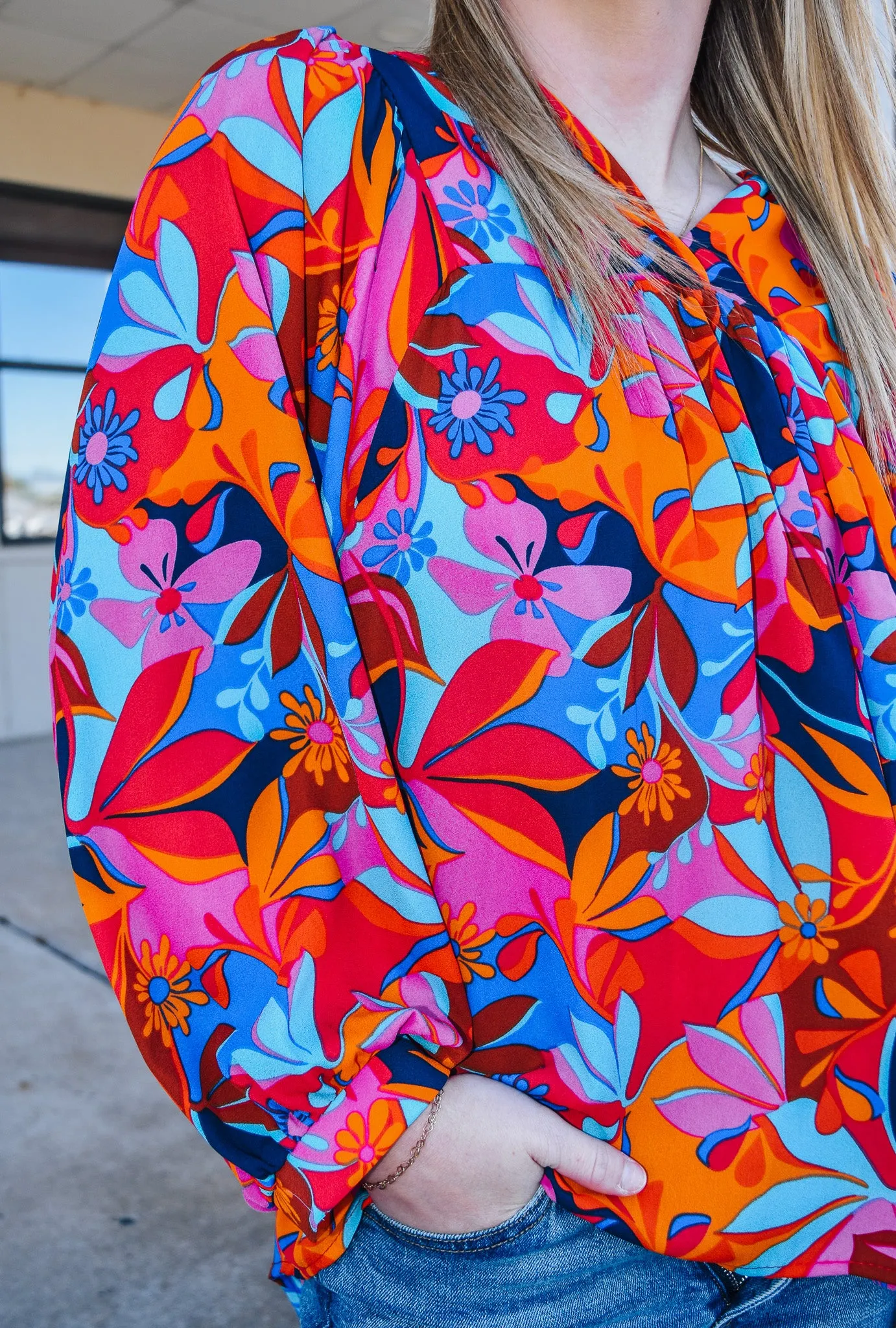 Let It Bloom Morgan Floral Blouse