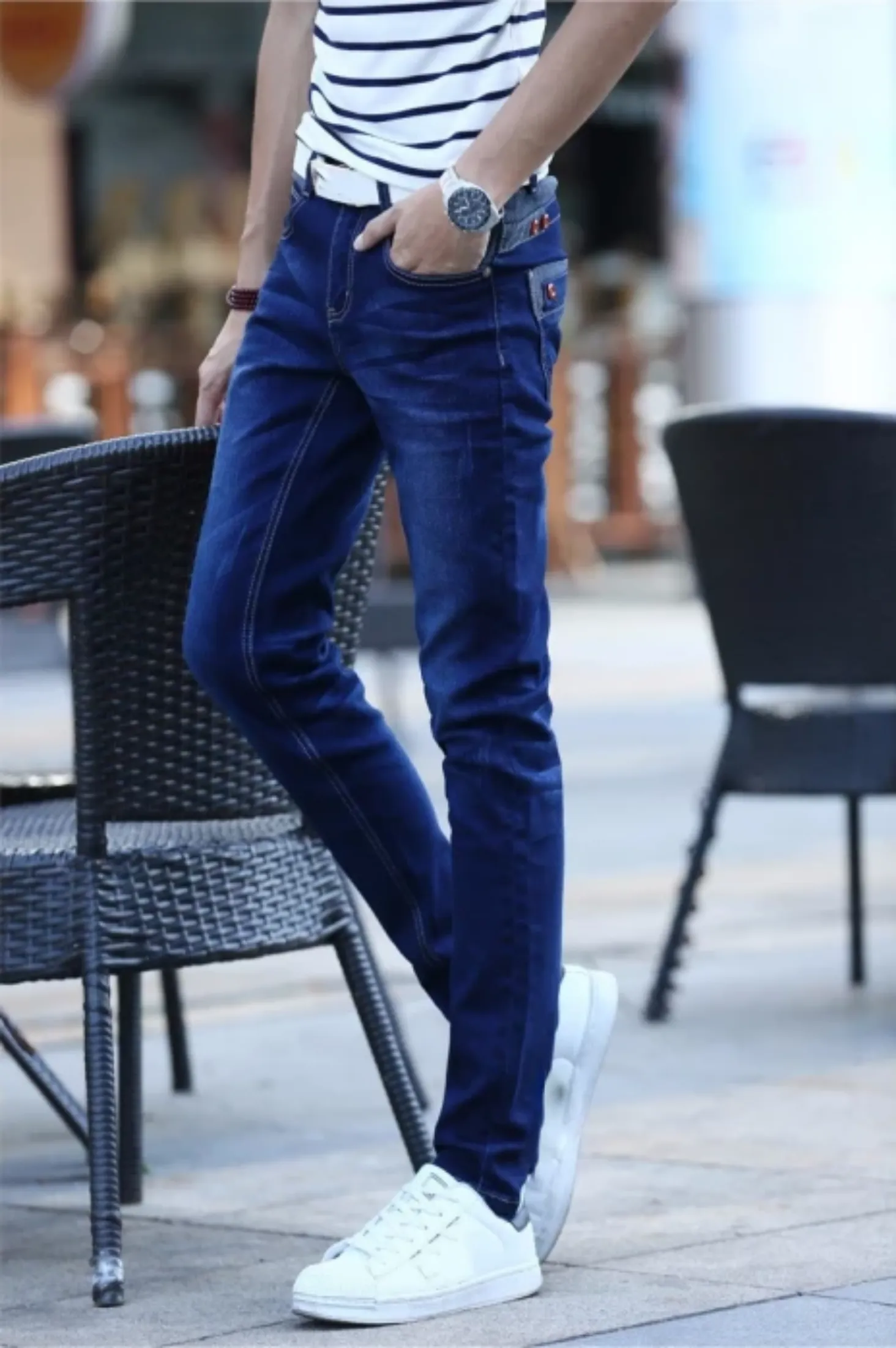 Men's Casual Stretchy Skinny Jeans