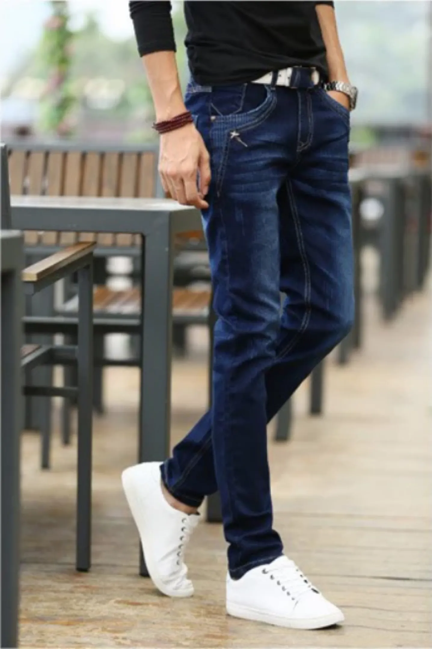 Men's Casual Stretchy Skinny Jeans