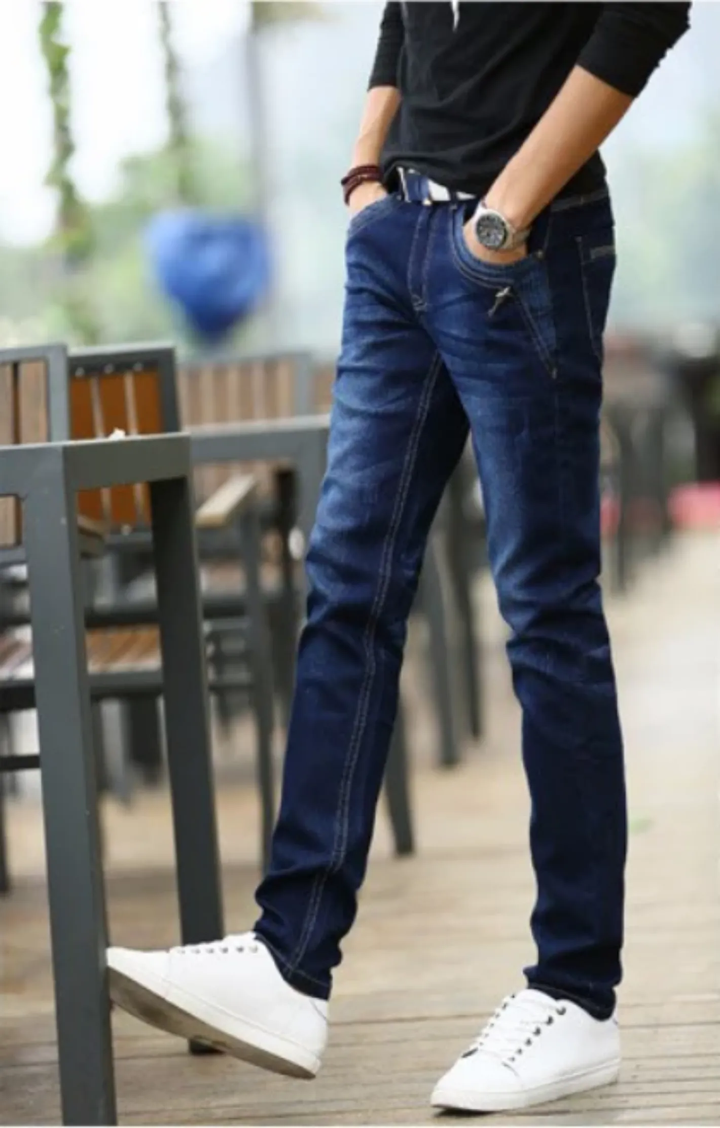Men's Casual Stretchy Skinny Jeans