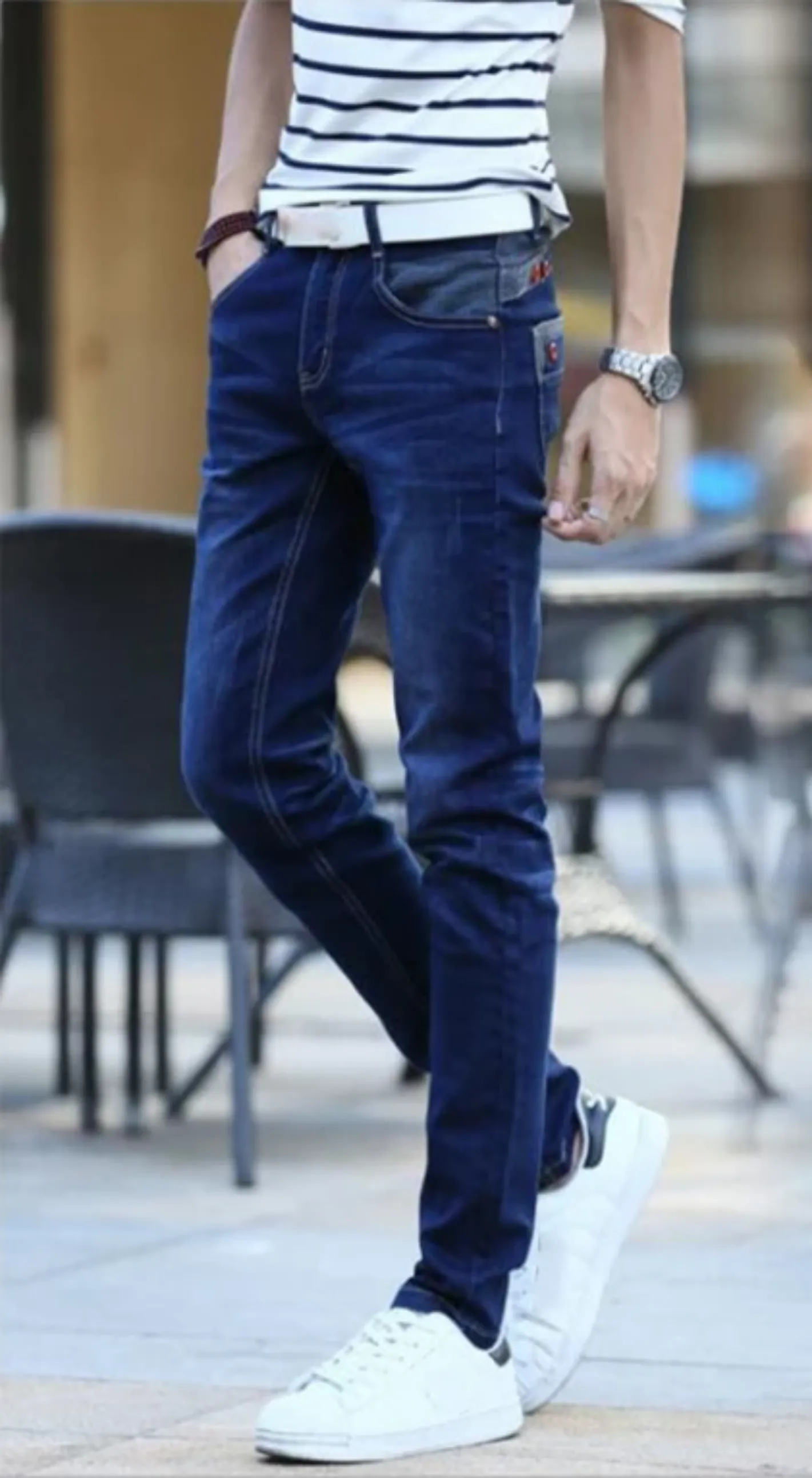 Men's Casual Stretchy Skinny Jeans