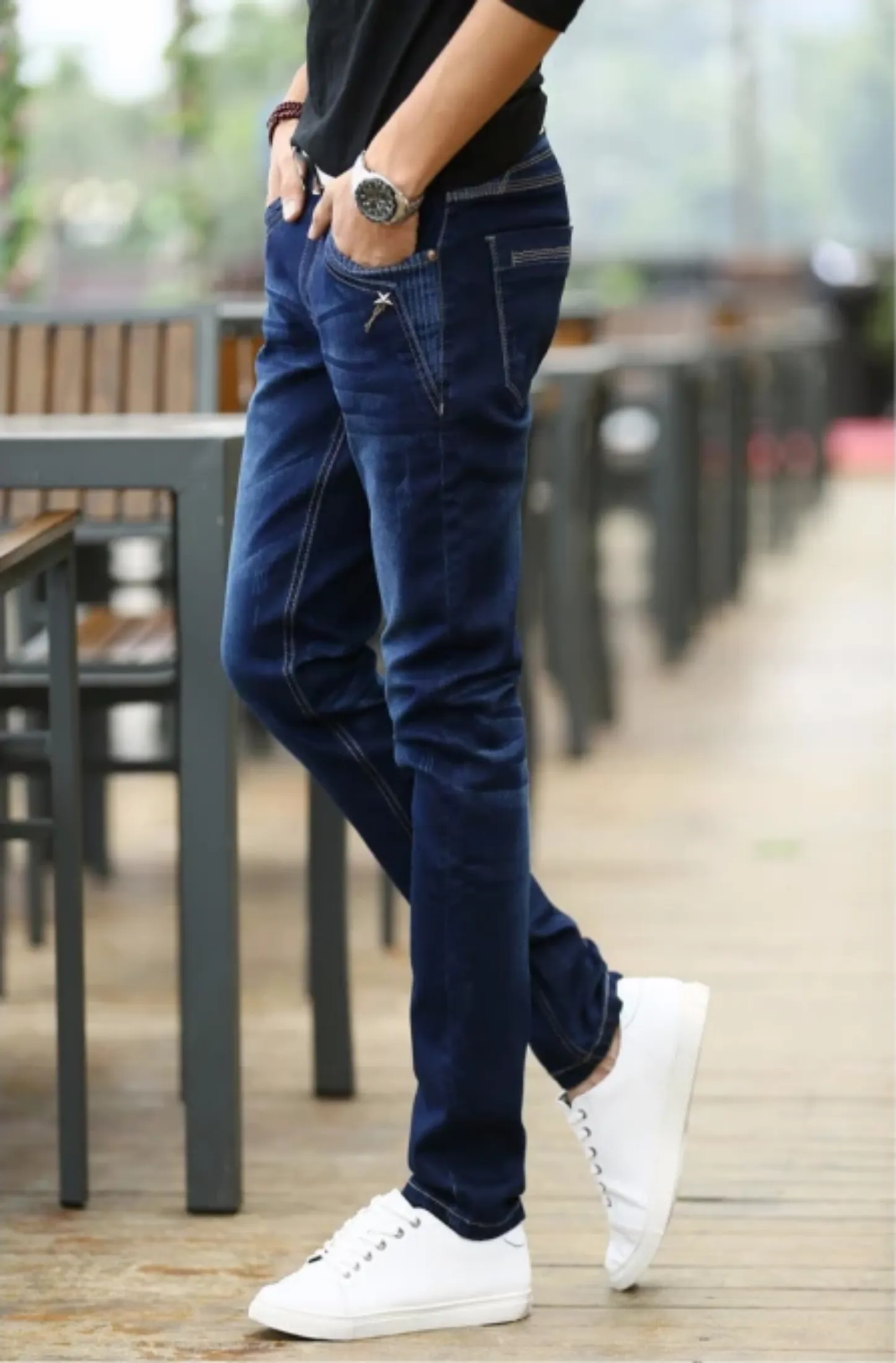 Men's Casual Stretchy Skinny Jeans